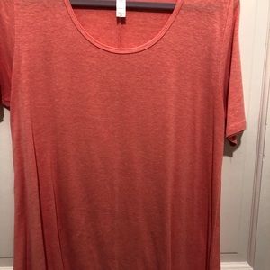 Solid Coral color Perfect T